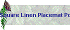 Square Linen Placemat Polka Dot
