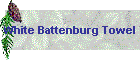 White Battenburg Towel