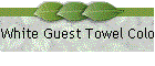 White Guest Towel Color Border